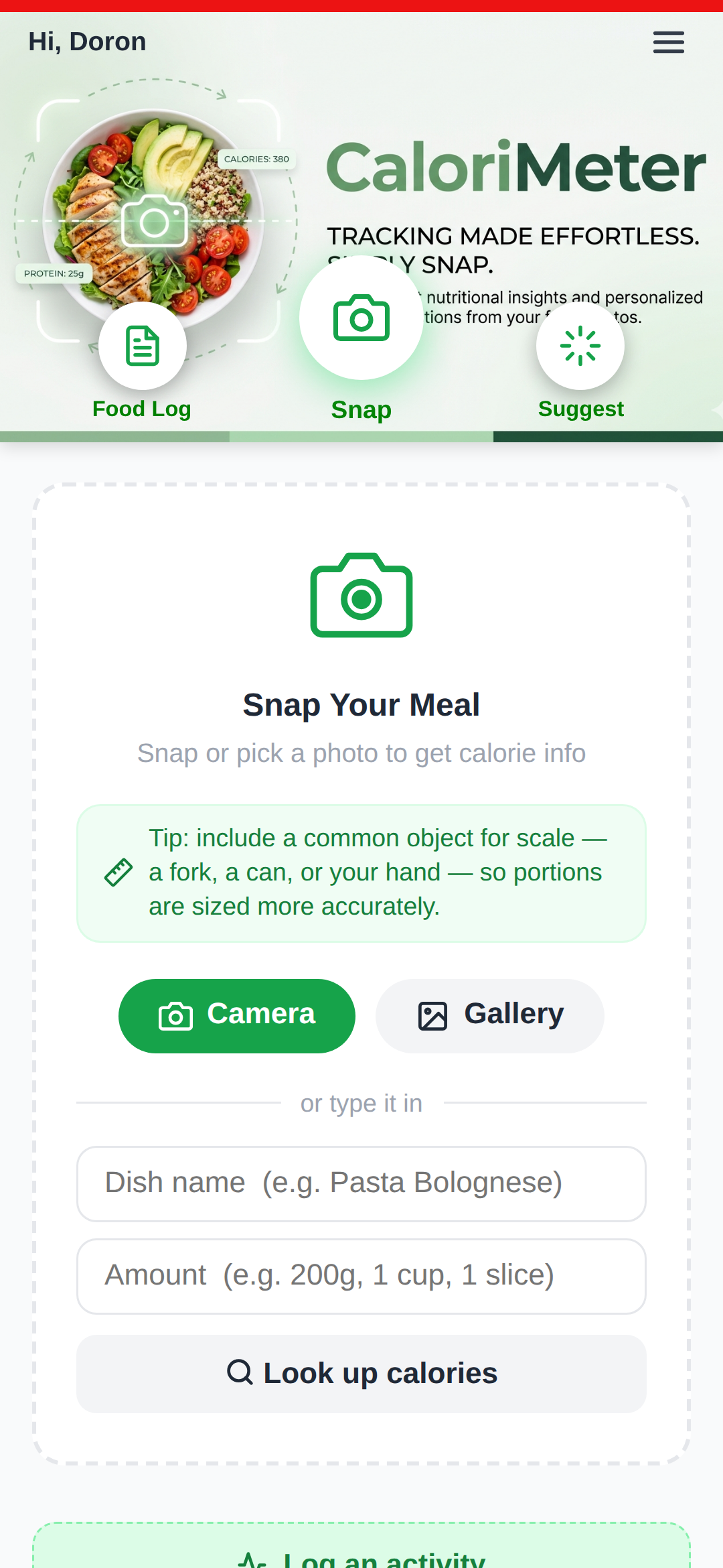 Snap a meal